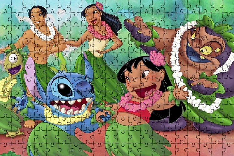 Disney Lilo & Stitch Cartoon Puzzle Toys 1000 Pieces Hd Printing Paper  Puzzle Birthday Gifts Kids Adult Collection Hobby - Puzzles - AliExpress