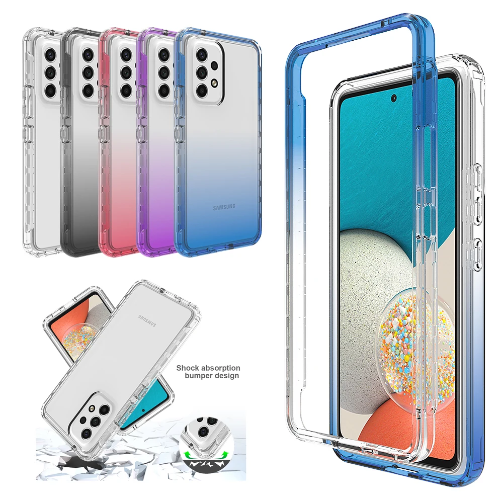 Custodia Per Samsung Galaxy A53 5G A54 5G A34 A24 A14 4G Cover Antiurto Trasparente Sfumata Per Galaxy A34 5G A13 4G A23 A33 5G