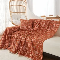 Bohemia Chenille Sofa Blankets Outdoor Camping Picnic Large Sofa Blanket Leisure Beach Towel Travel Rug Tassels Linen Home Decor 2