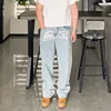 2024 Ropa Y2K Fashion Flying Dog Print Cowboy Baggy Jeans Pants For Men Clothes Streetwear Gothic Denim Trousers Pantalon Homme 2