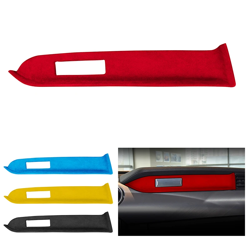 

1 Pc Suede Car Left-hand Drive Center Console Decorative Cover Fit for Ford Mustang 2015-2019 Auto Interior Styling Accessories