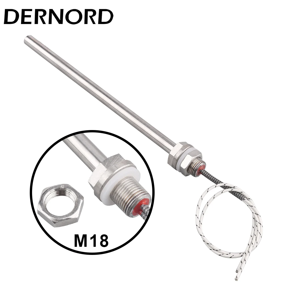 DERNORD Electric Cartridge Heater 220V Heating Rod for Dry Burning M18  250W/350W/450W/550W/650W - AliExpress