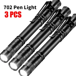 Compact Ultra Bright LED Pocket Flashlight for Camping and Emergencies (702 (3PCS))