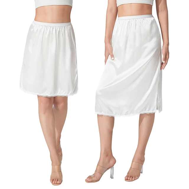White Sexy Slip Dress Women Underwire Dresses Combination Underdress Full Slips  Black Tube Underskirt - AliExpress