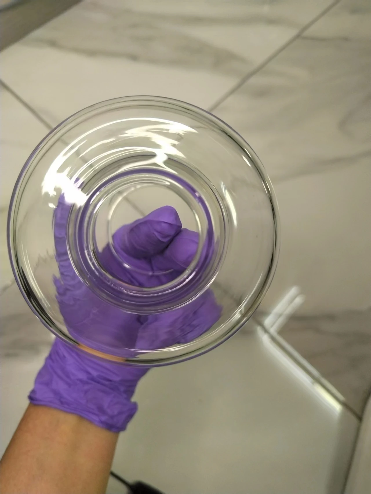 VaHppy Glass Tube For Peeking Inside Vagina Hollow Wine Glasses Transparent The Two Ends lead to SM BDSM Sex Toys Adult Products vagina peeking tube
