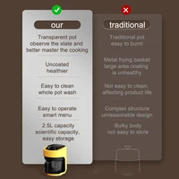 2026 Multifunctional  220V air fryer household transparent visualization fully automatic air fryer small capacity electric fryer 3