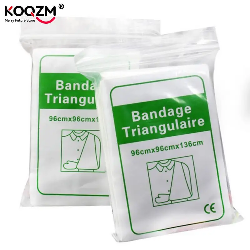 

1pc Non-woven Triangle Bandage Thickened Triangle First Aid Bandage Security Protection Bandage Self Adhesive Elastic Bandage