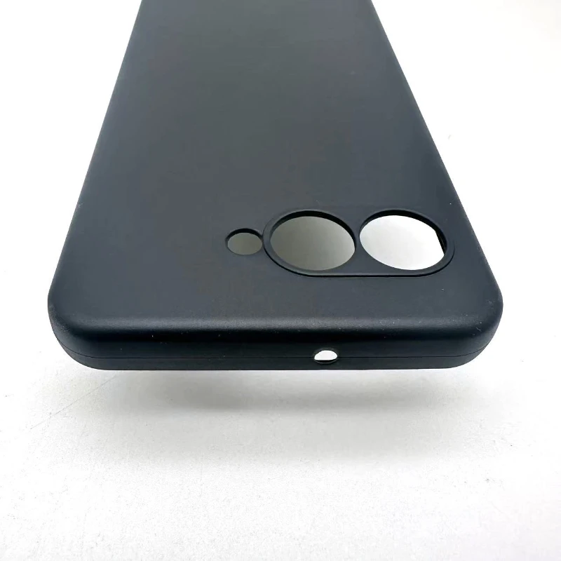 Matte Frosted Black Silicone Protective Phone Case