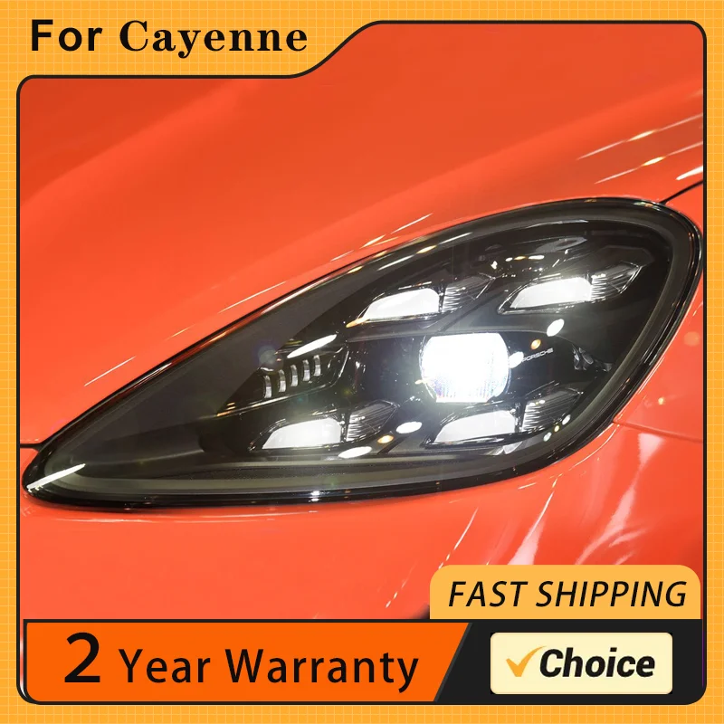

Для 2011-2018 Porsche Cayenne передняя фара в сборе, Новая матрица светодиодный дневные ходовые фонари