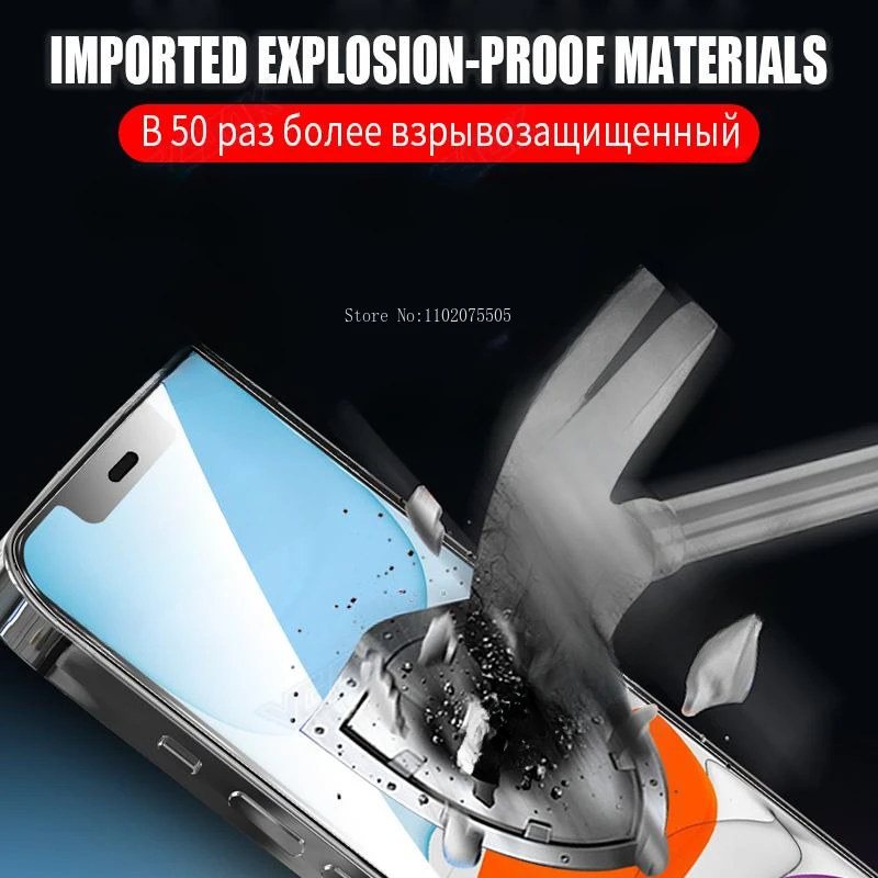 11D Protective Glass For Apple iPhone 15 14 Plus 13 12 mini 11 Pro