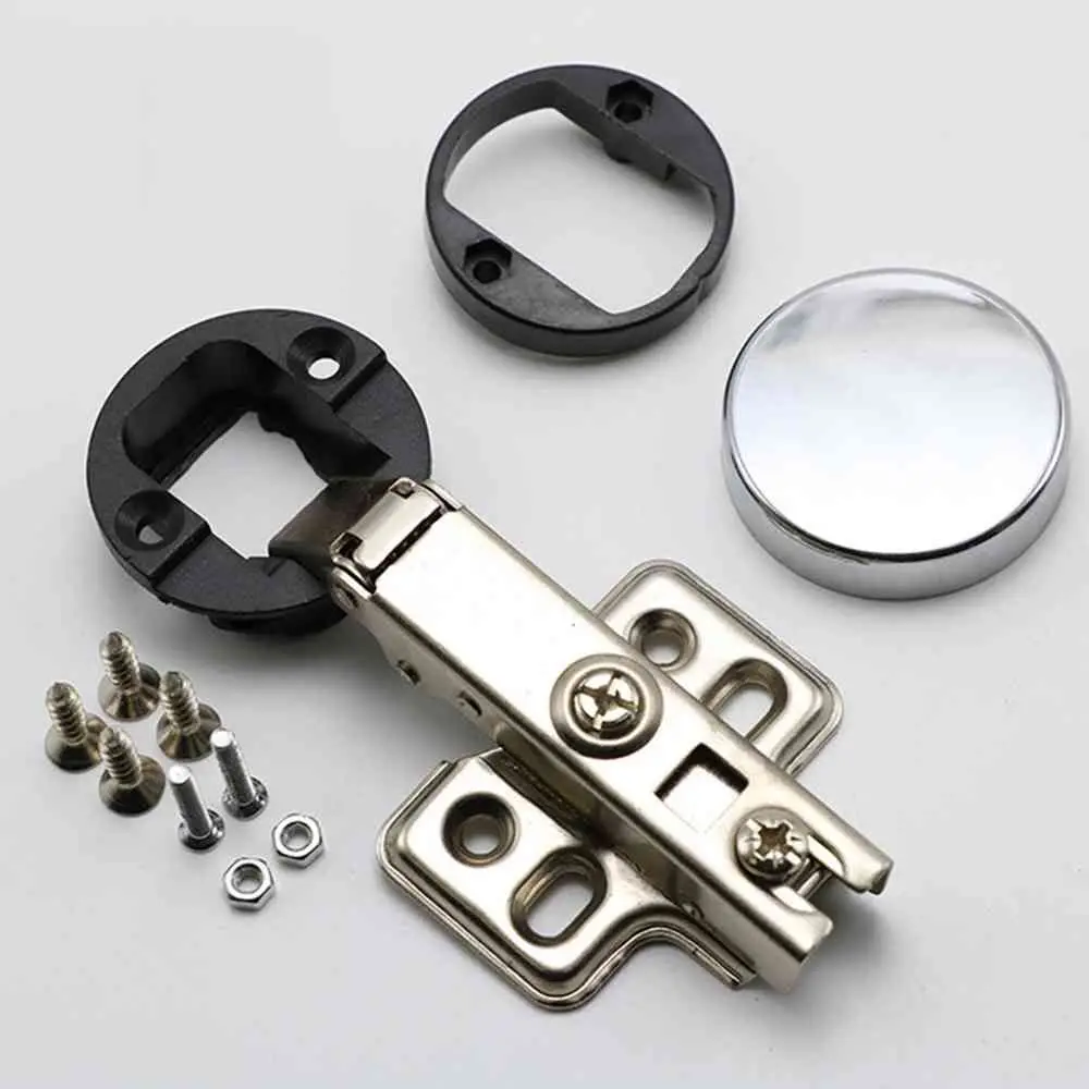 2Pcs Opening 26mm Glass Door Hinge For Cabinet Door Display Wine Cabinet Door Damping Hinge Ordinary Hinge