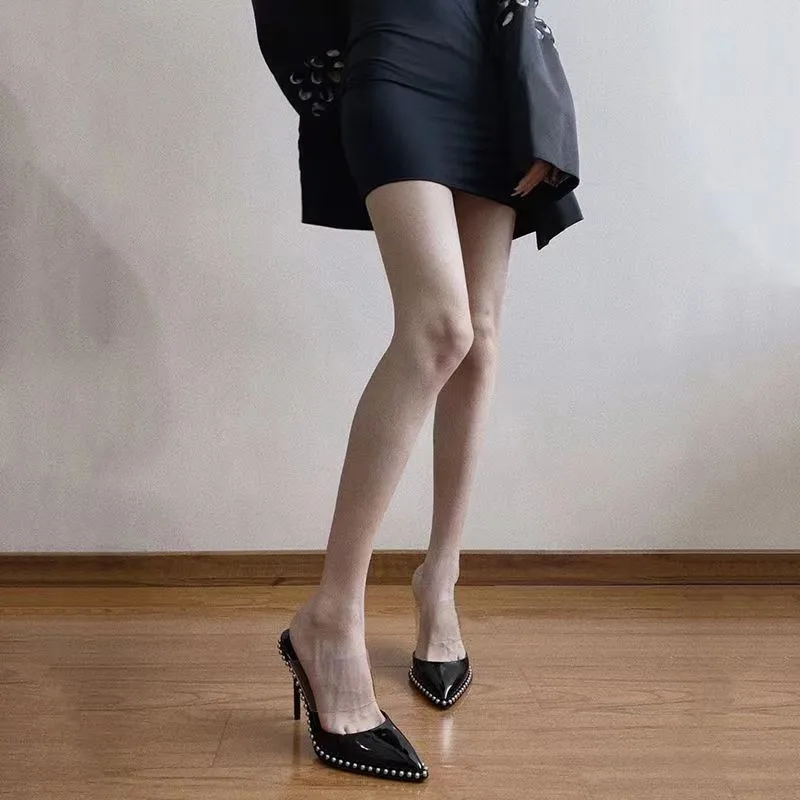 New Hot Sale PVC Women Platform Sandals High Heels Waterproof Female Transparent Crystal Wedding Shoes Sandalia Feminina_voghion.com