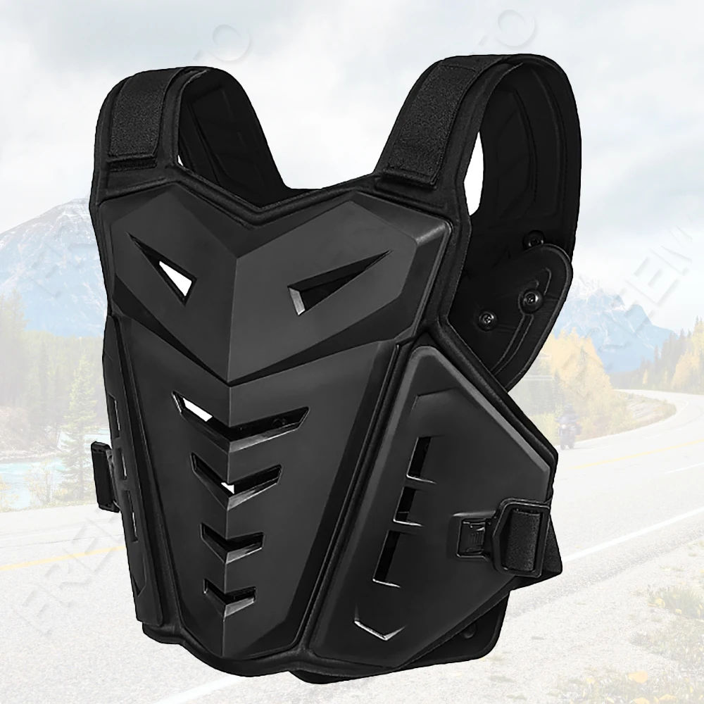 

Black White Motocross Body Armor Motorcycle Jacket Motorcycle Moto Vest Back Chest Protector Off-Road Dirt Bike Protective Gear