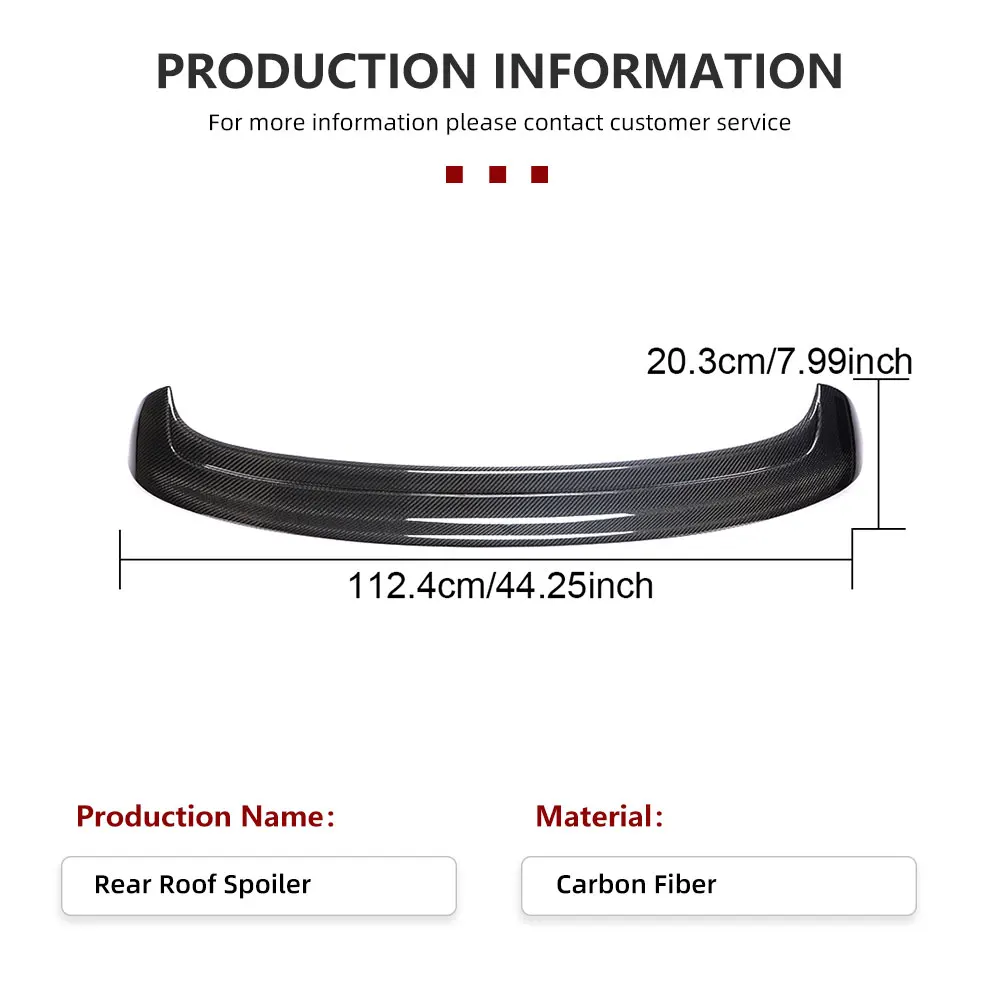 Car rear wing spoiler,car roof spoiler Car Rear Roof Lip Spoiler Rear Window Spoiler Carbon Fiber / FRP for Volkswagen VW Golf 5 V MK5 Standard R32 GTI 2006-2009