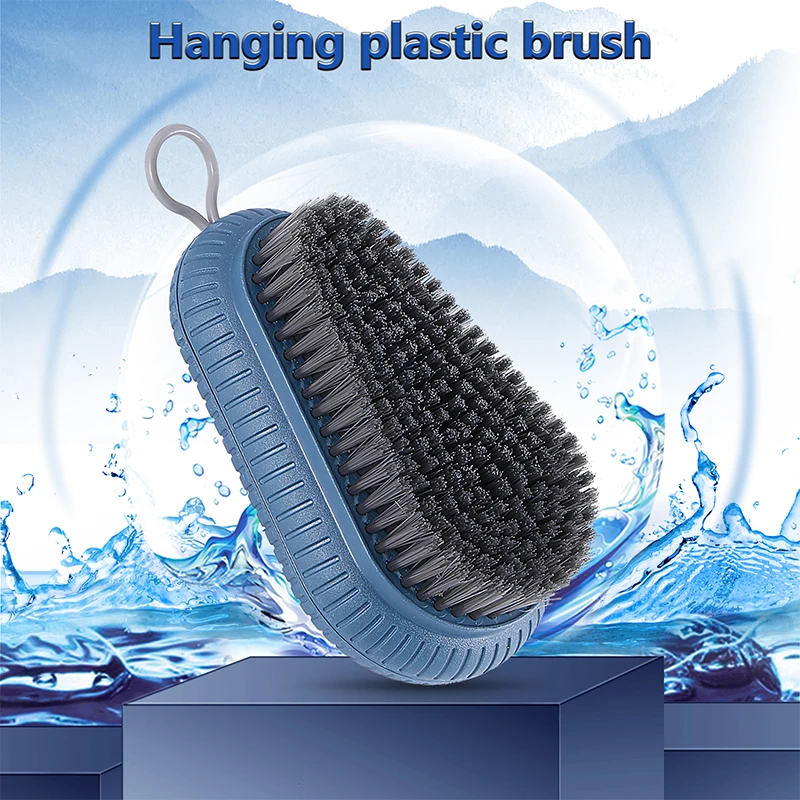 ABZV-Scrub Brush, Quality Durable Soft Laundry Clothes Shoes Scrubbing Brush, Non-Slip Design Household Cleaning Brushes 3