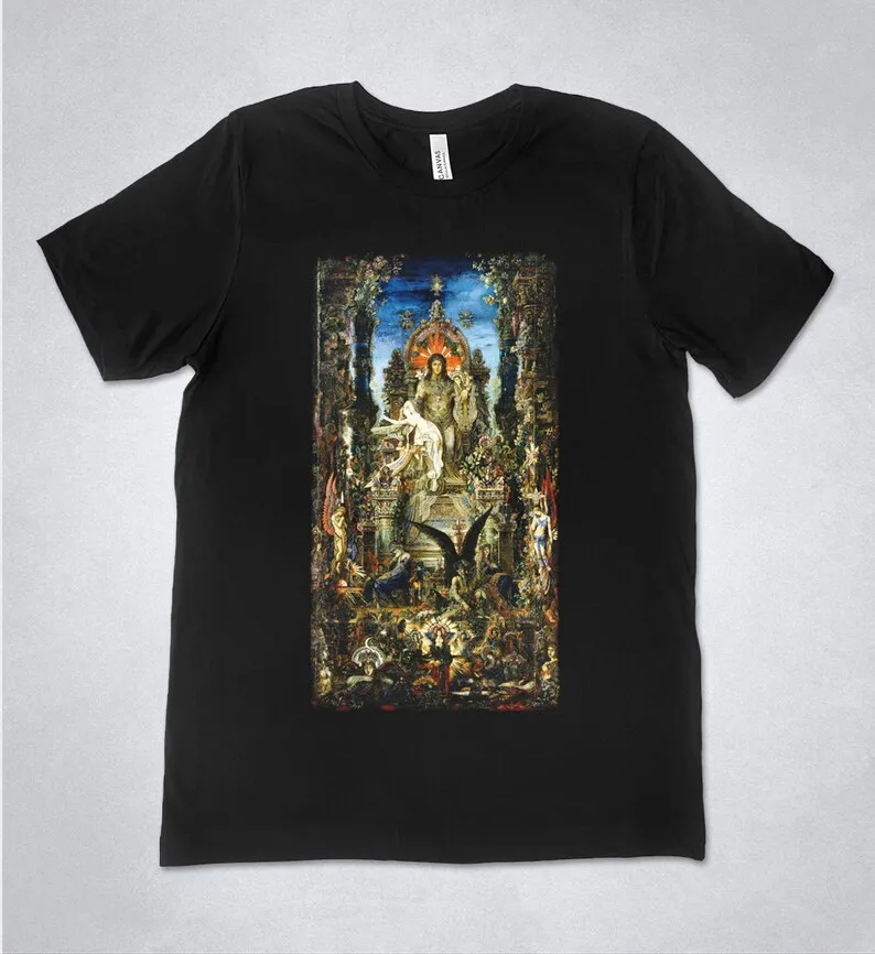

Футболка Gustave Moreau, Юпитер и семере-1895, художественное искусство по символизму, художественная рубашка