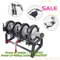 2.48-6.3Inch Pipe Welder Butt Fusion Welding Machine 4 Clamps for PE PP PB PVDF HDPE PVC 1