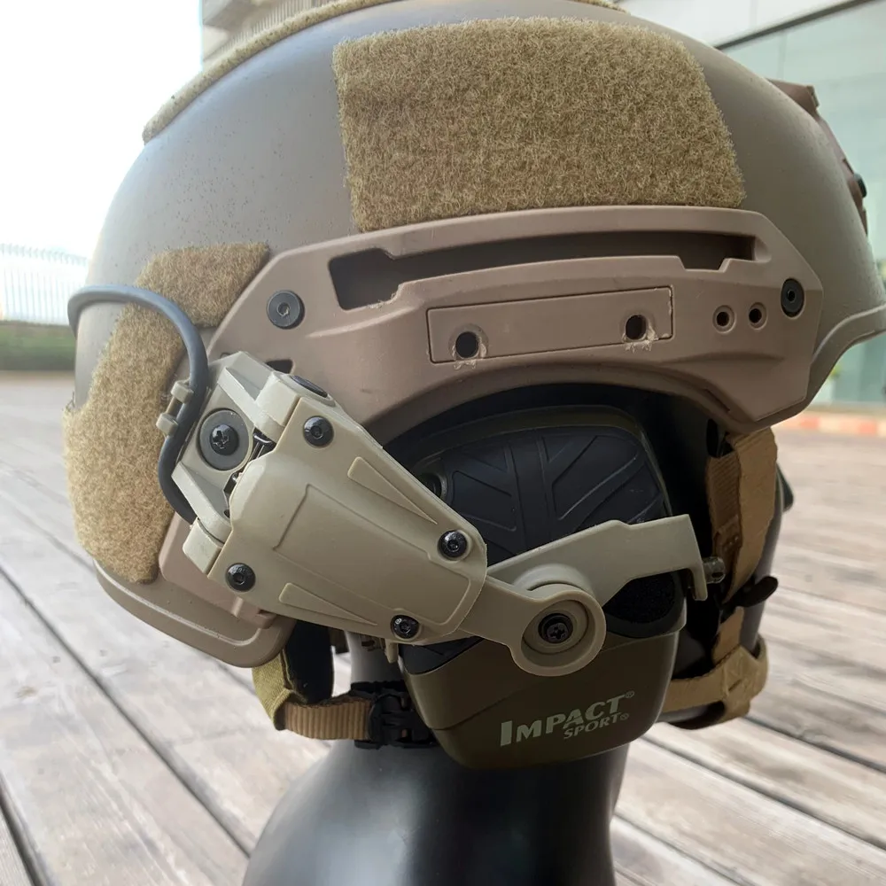 Tactical Headset Mount Adapter Designed for Wendy EXFIL Series Helmets Rails，compatible with Howard Leight Impact Sports Headset