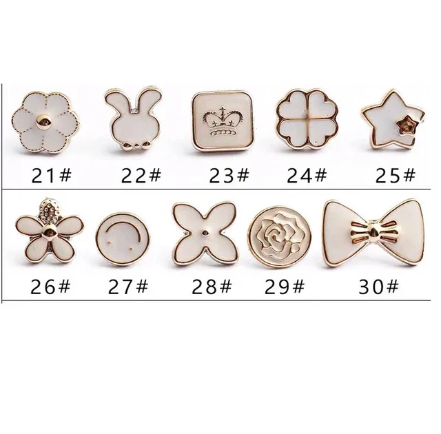 10pcs White mix