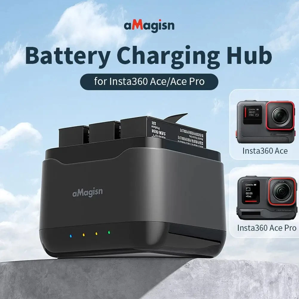 Charging Hub For Insta360 Ace Fast Battery Charger Battery Charging Butler For Insta360 Ace Pro Action Camera Accessories