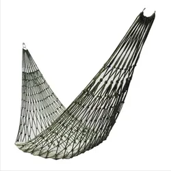 Outdoor & Indoor Thickened Nylon Mesh Hammock - Portable & Simple Swing Chair (Navy Green - 2pcs)