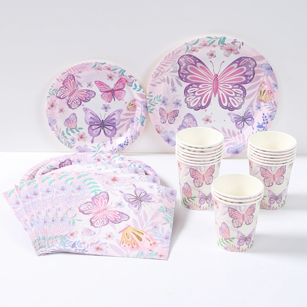 Pink & Purple Butterfly Party Favor Box