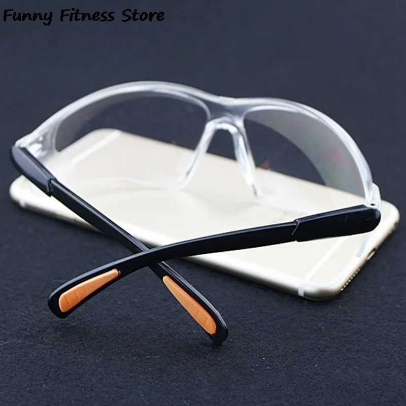 Cycling Glasses Windproof Safety Eye Protection Transparent Clear Goggles Outdoor Tactical Sports Men