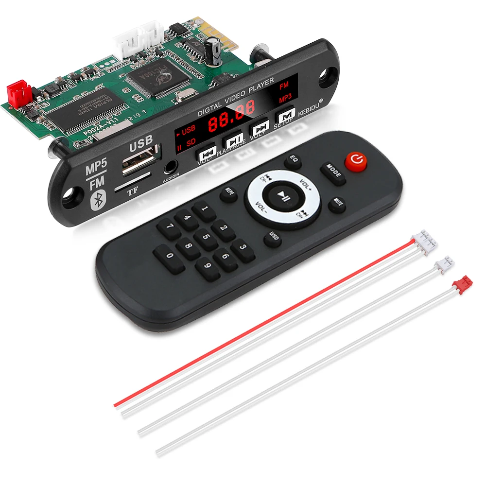 MP5 Player Detector Module FM Bluetooth Decoders Support USB TF MP3 WAV Lossless Decoding Diy Kit Electronic PCB Board Module mp3 mp4 player