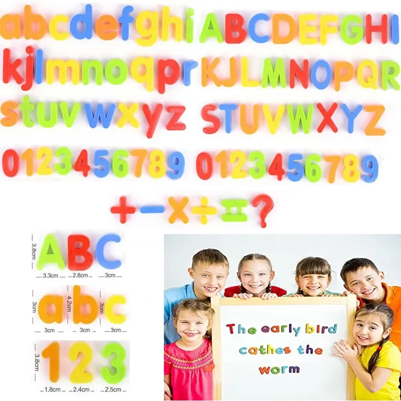 Plastic Magnet Letters Fridge Alphabet Refrigerator Colorful Toy Spell Count Educational Learning Games Preschool Toy Kid educational learning toy alphabet educational toys