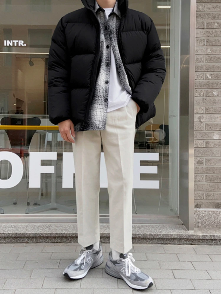 Cotton Jacket Men's New Winter Bread Jacket Men's Winter Jacket Ins Korean Version Trend Loose and Thick Cotton Jacket