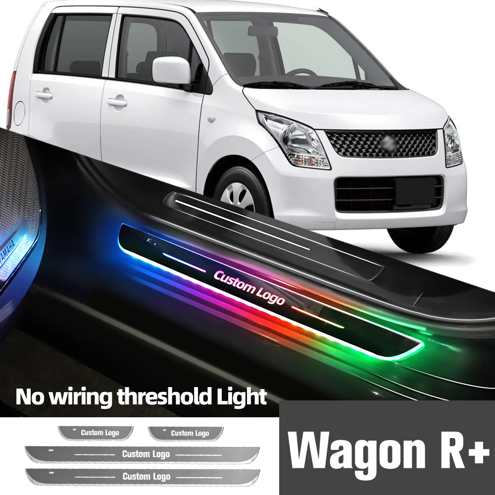 

For Suzuki Wagon R+ 1997-2008 2005 2006 2007 Car Door Sill Light Customized Logo LED Welcome Threshold Pedal Lamp Accessories