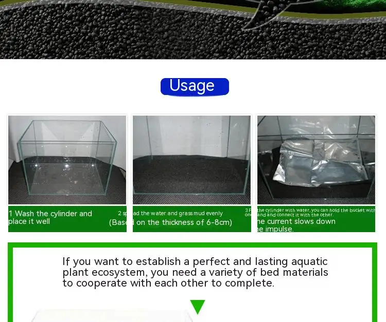 Aquarium Plant Grass Nutrient Fertilizer Soil Plant Planting Substrate Sand Aquarium Grass Seed Sand Bottom Subsoil Fertilizer