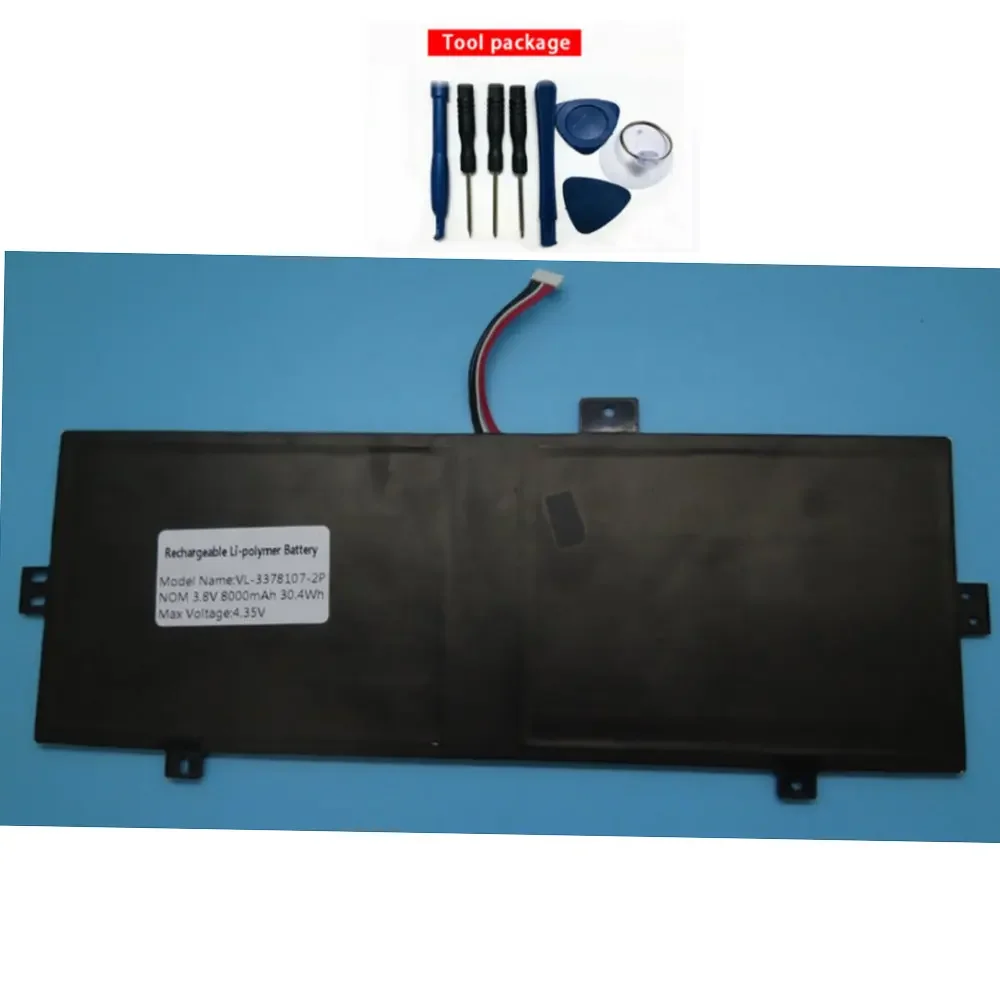 

3.8V 8000MAH 30.4WH VL-3378107-2P size replacement battery for HKK HKC Y11CC batteries+tool