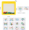 Magnetic Drawing Board for Toddlers Magnet Beads and Pen Drawing Board Montessori Educational Sensory Travel Toys 6