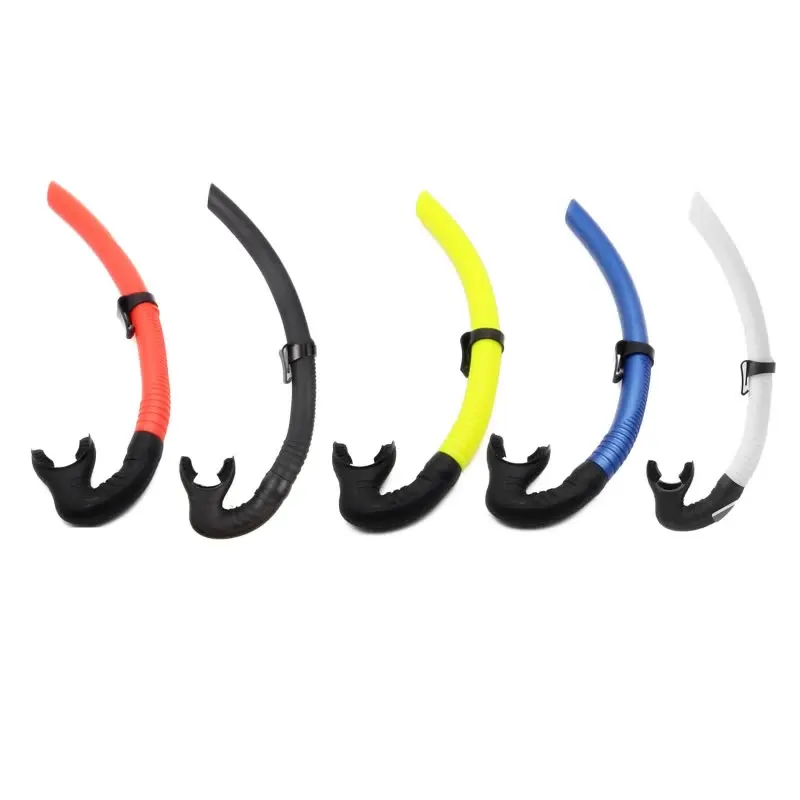 Tuba De Plongée Pliable En Silicone - Grand Diamètre Pour Air Frais - Confortable, Léger - Idéal Apnée, Plongée, Snorkeling - Sac Inclus