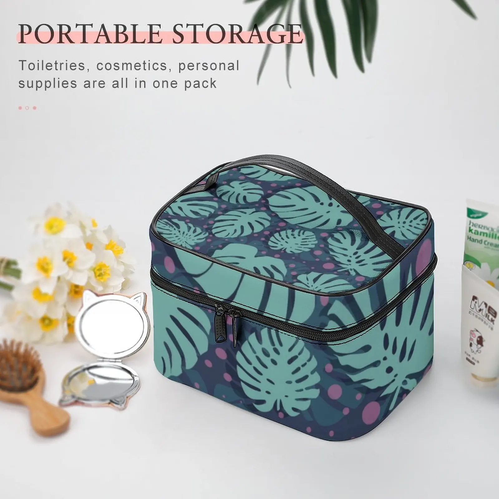 Customized Waterproof Makeup Bag Women Multifunction Cosmetic Bag Toiletries Organizer Storage Wash Bag