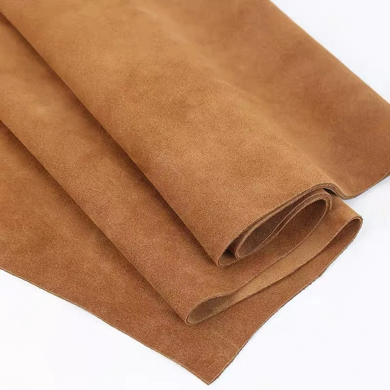 Premium Full-Grain Suede Leather for Handmade Crafts and Accessories