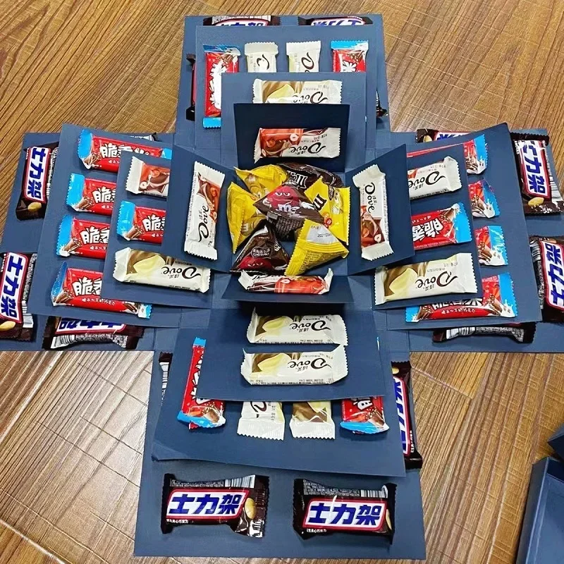 Create a Unique Surprise Explosion Box for Valentine's Day DIY Gifts with Memories of Wedding and Birthday Anniversaries