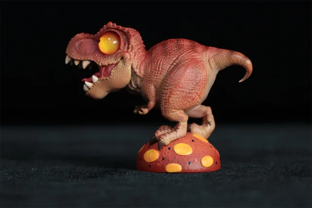 Dino Roll 01 Series Dinosaur Model Stegosaurus Parasaurolophus Carcharodontosaurus Animal Figure Toy Kids Collector Decoration 4