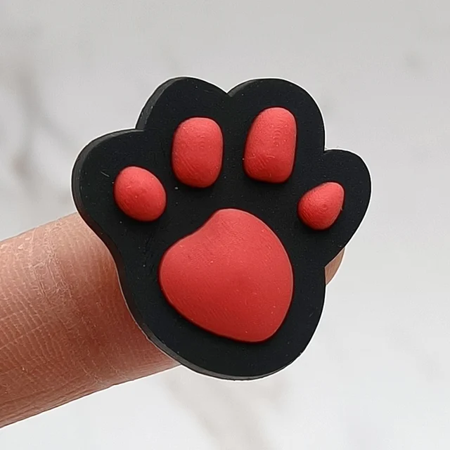 Cat Dog Paw PVC Shoe Buckle Accessories Funny DIY Colorful Animal Paws Shoes Decoration Jibz For Crocs Charms Kids Party Gift M