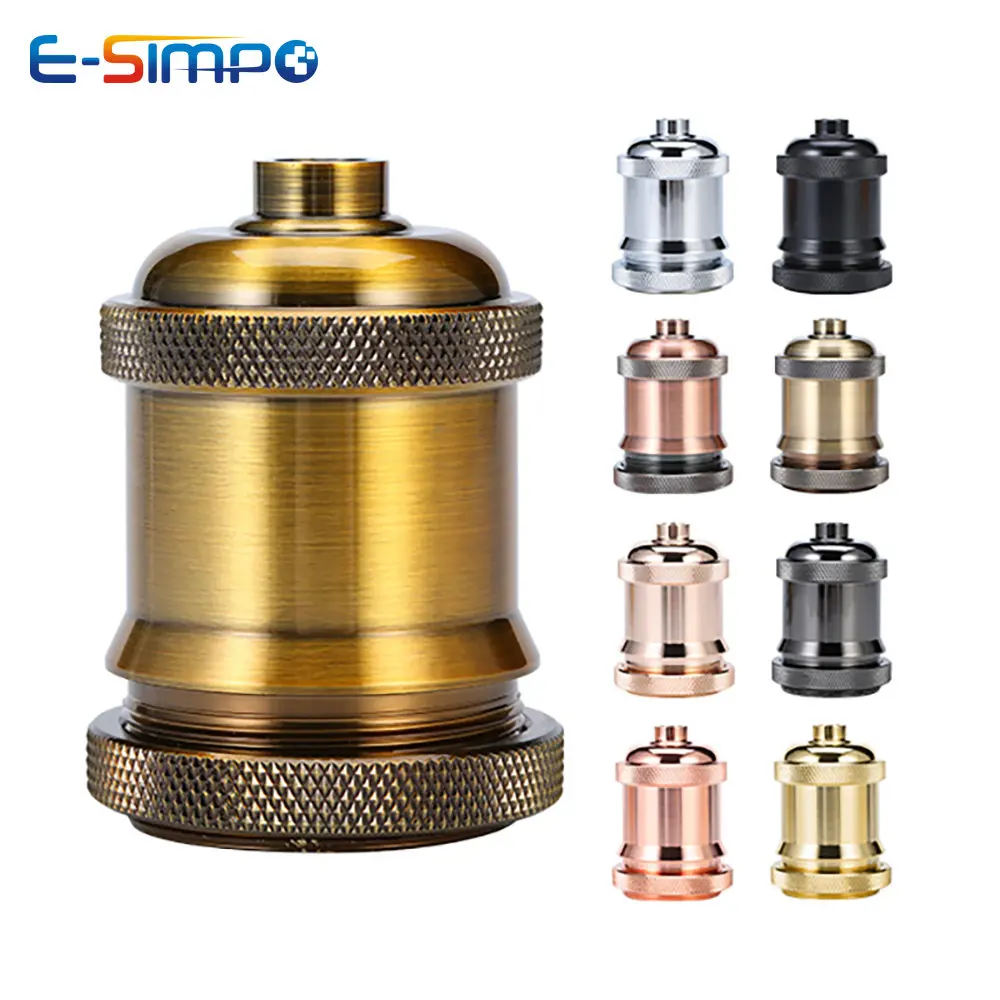 E27 E26 Edison Screw Vintage Retro Oldfashion Bronze Industrial Decorative DIY Pendant Antique Hang LED Lamp Holder lamp holder lamp bulb holder Light Socket