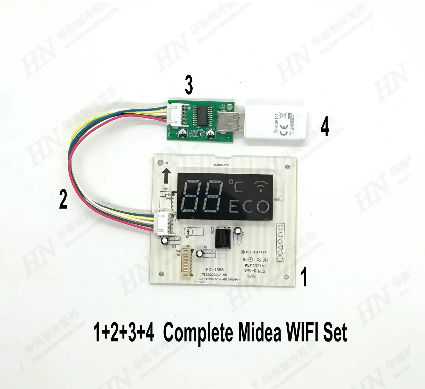 새로운 미디어 에어컨 WIFI 세트 EU-OSK103 EU-OSK105 CE-26GY-2.4G 17122000007155 EU-KFR26G/N1Y-AB2
