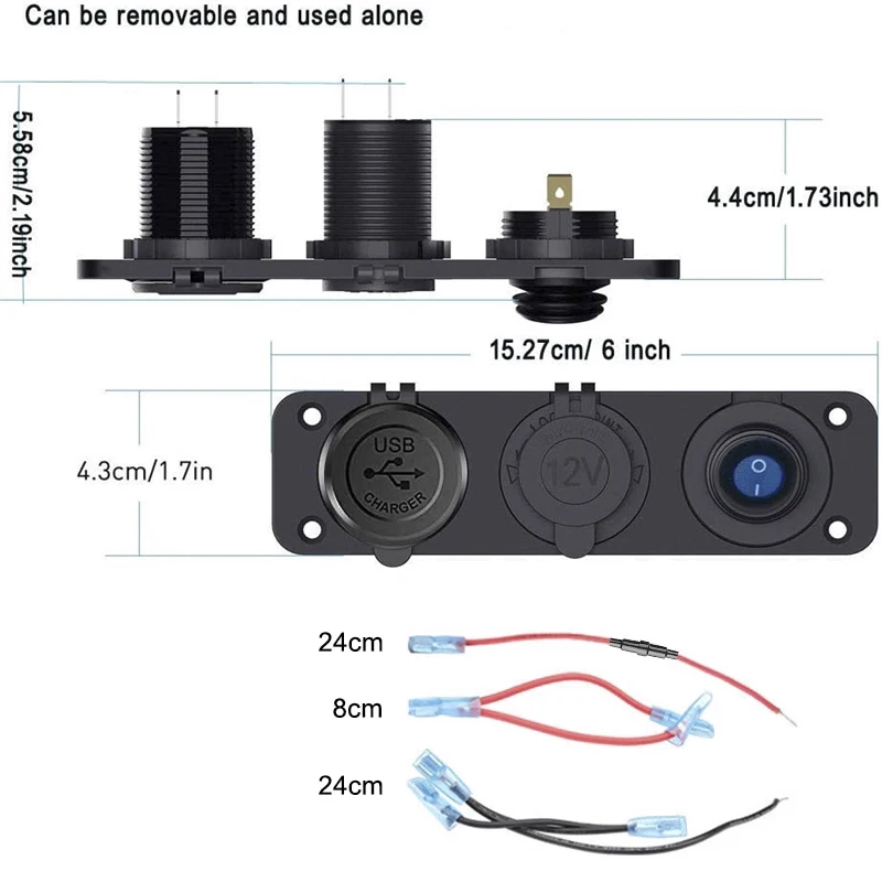 PD Ÿ C    г, ˷̴ QC3.0  USB     ܼƮ, ؾ Ʈ ̿, 12V, 24V