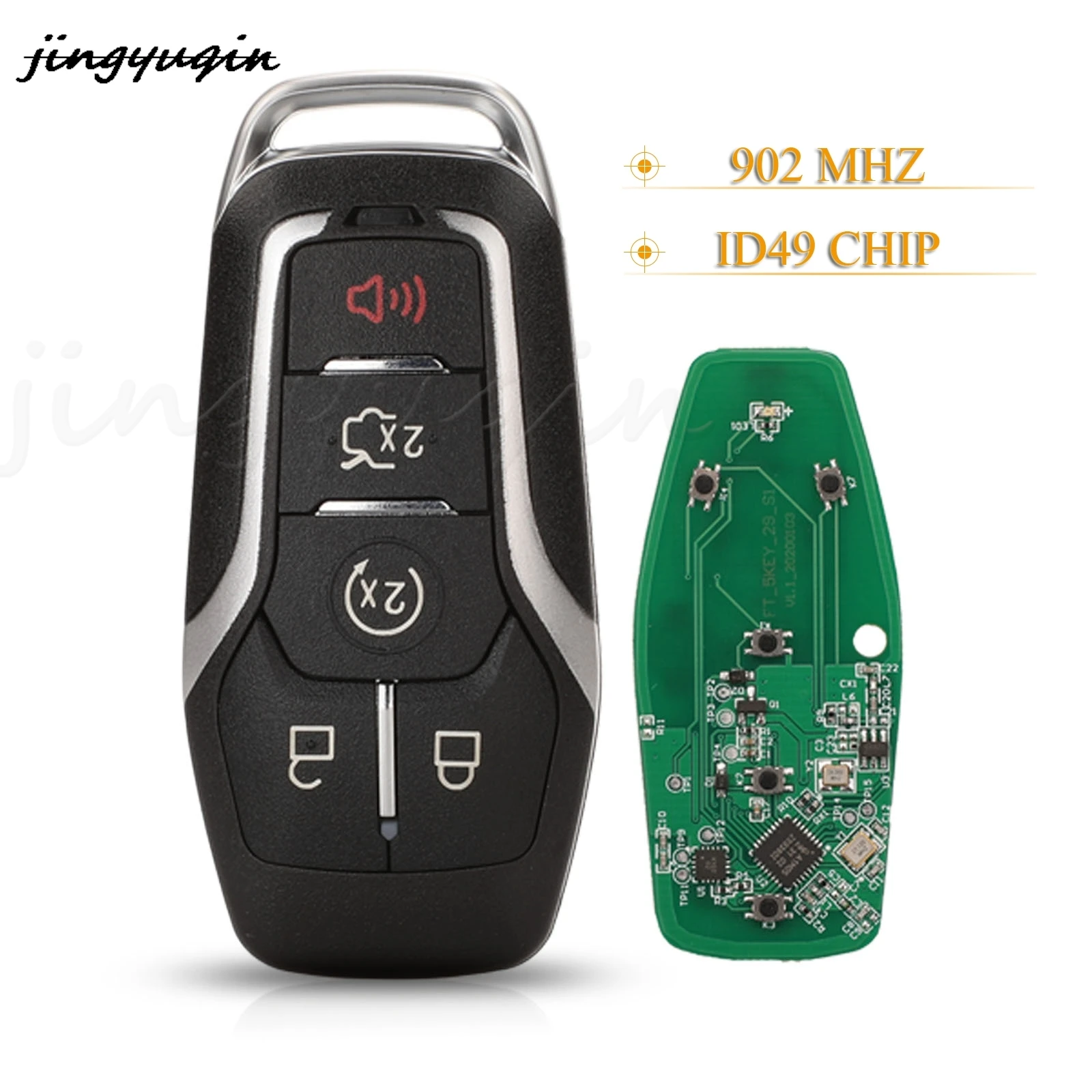 

Kutery 5 кнопочный умный дистанционный ключ 902 МГц Id49 Hitag Pro M3N-A2C31243300 для Ford Fusion Explorer Edge Mustang F150 F250 F450 350