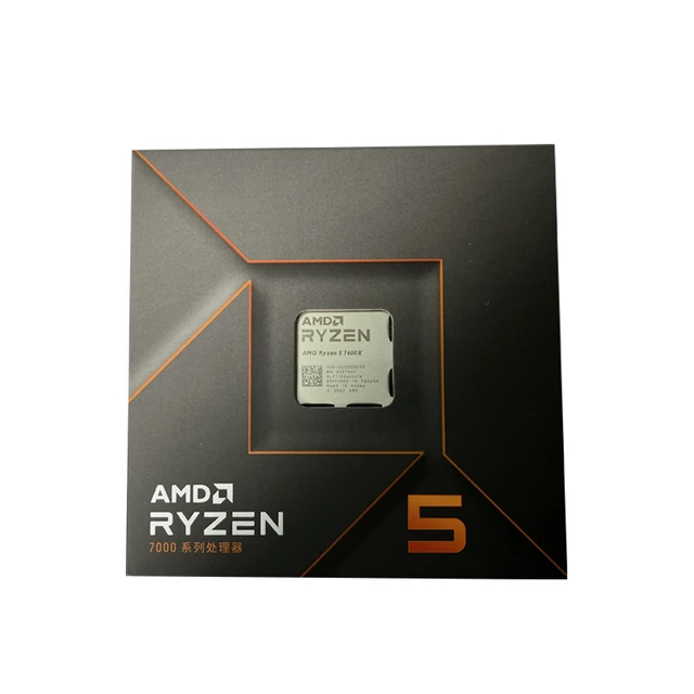 NEW AMD Ryzen 5 7600 R5 7600 3.8GHz 6-Core 12-Thread CPU Processor 5NM  L3=32M 100-000001015 Socket AM5 Without Cooler - AliExpress