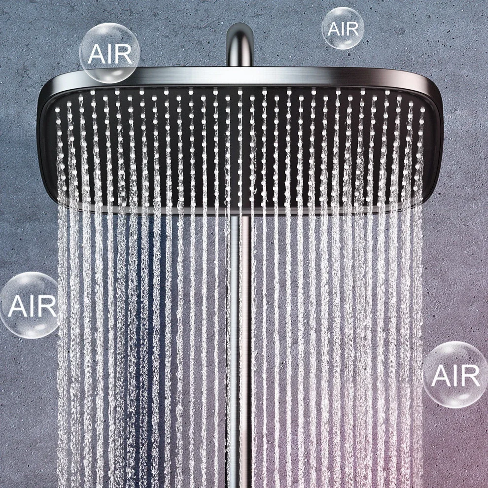SDSN Piano Digital Bathroom Shower Set Hot Cold Bathroom Faucet Accessories Rain Shower Head Thermostatic Digital Shower System 6