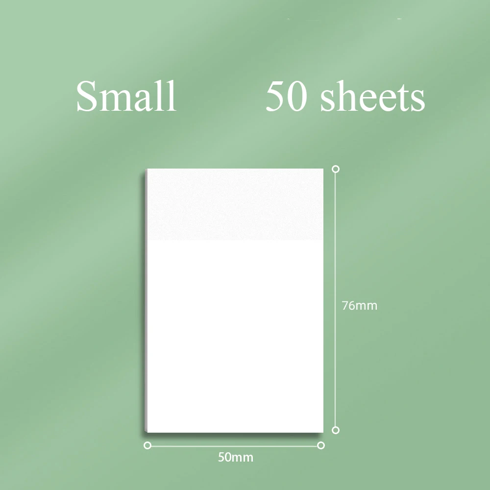50 sheets Transparent Posted it Sticky Note Pads Notepads Posits Papeleria Journal School Stationery office Supplies