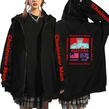 

Anime Chiansaw Man Hoodies MAKIMA KOBENI REZE Graphic Hoodies Harajuku Streetwear Zipper Jacket coats Anime Cosplay Sweatshirts
