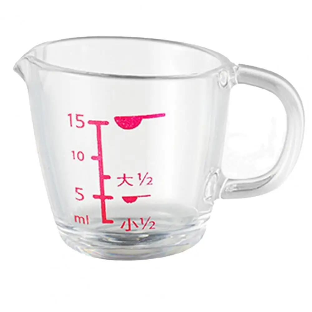 Mini Measuring Cup Transparent Measuring Cup Portable Mini Scale Measuring  Cups for Cooking Baking 15ml for Seasoning