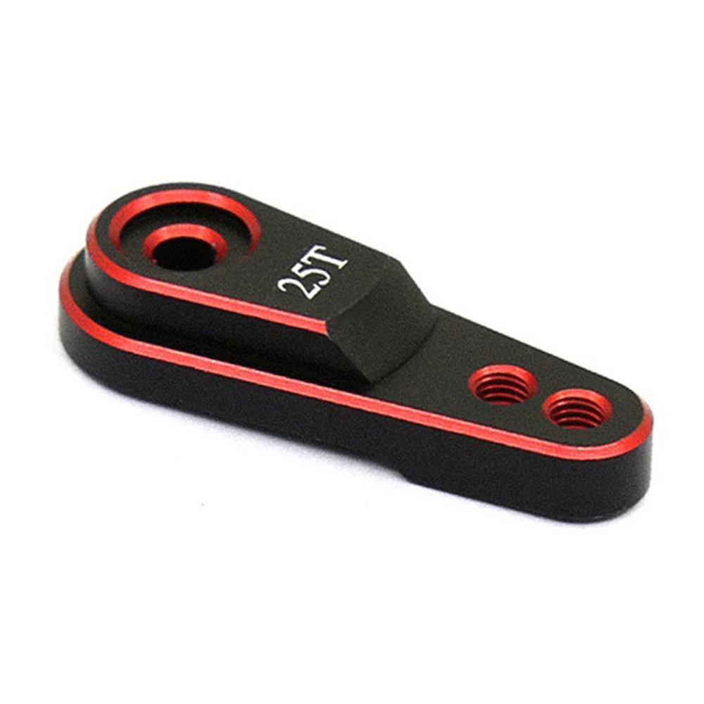 

Hard Aluminum Alloy 25T M3 Steering Link Servo Arm Horn for 1/10 RC Crawler Traxxas TRX4 Metal Upgrade Parts,Red